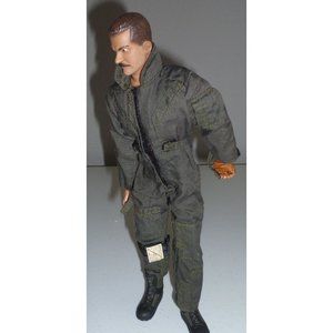 1998 21st Century Toys 11" Soldier Black Moustache Green Uniform